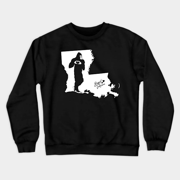 BIgfoot Louisiana State Pride Crewneck Sweatshirt by Tesszero